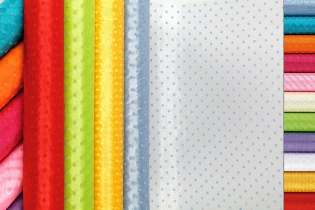 ORGANZA WITH VELVET DOTS 10CMX20MT