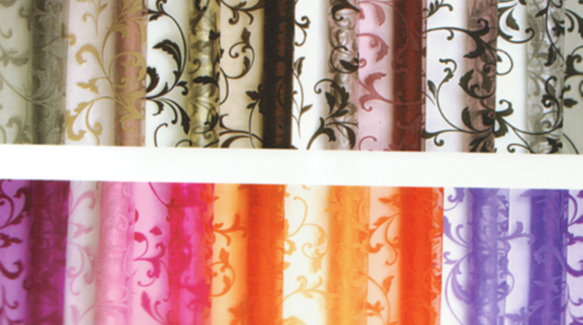 FLOCKING ARABESQUE ORGANZA 16,47CMX10MT