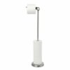 TUCAN TOILET PAPER STAND NICKEL 20.3X20.3X73.7CM