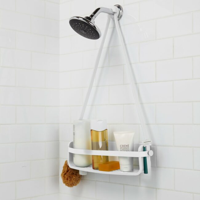 FLEX SINGLE SHELF CADDY WHITE 40.64X11.13X62.23CM - Image 3