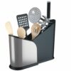 FURLO NICKEL UTENSIL HOLDER BLACK 27.94X10.16X24.13CM
