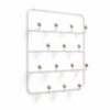 ESTIQUE DOOR ORGANIZER HOOKS WHITE 36.2X89X60.33CM - Image 2