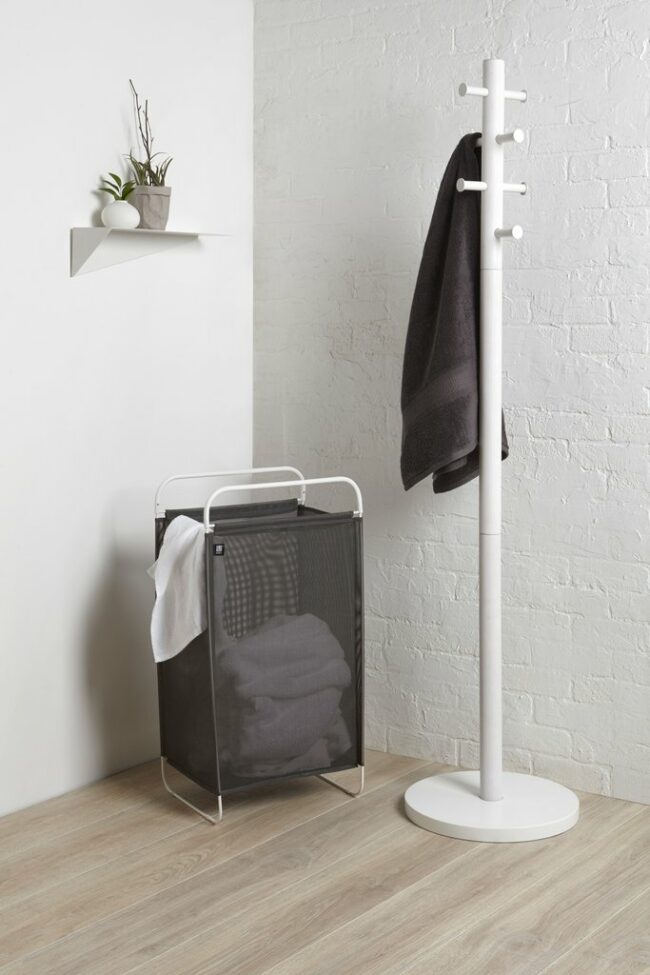 CINCH LAUNDRY HAMPER GREY/WHITE 75.56X40.64X26CM - Image 3