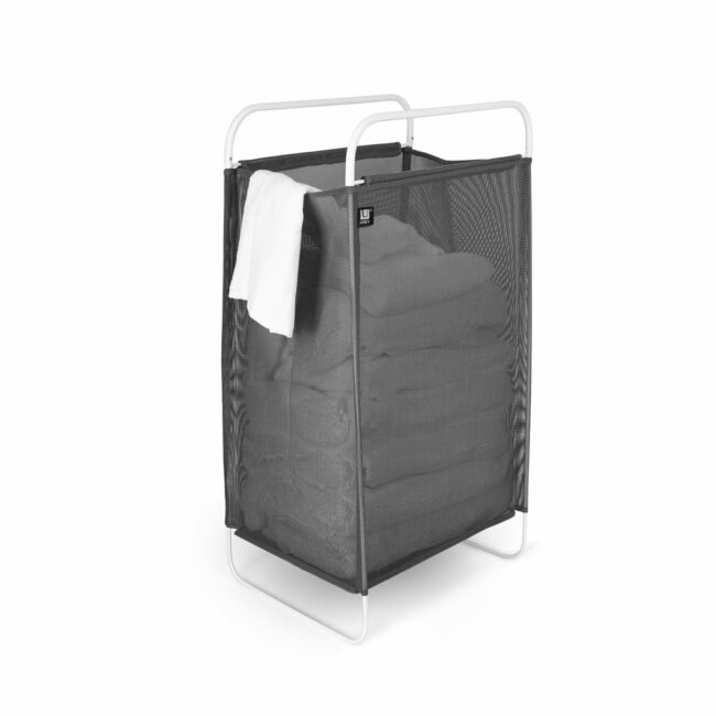 CINCH LAUNDRY HAMPER GREY/WHITE 75.56X40.64X26CM