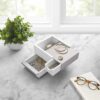 MINI STOWIT JEWELERY BOX WHITE 15.24X17.02X11.18CM - Image 3