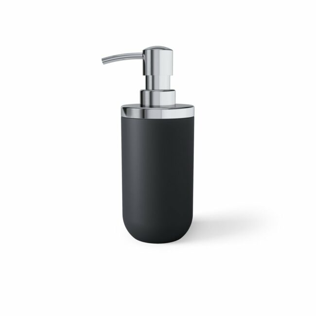 JUNIP SOAP PUMP CHROME/BLACK 9.53X18.42CM