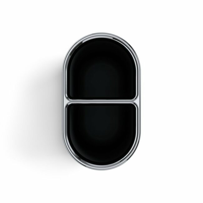 JUNIP TOOTHBRUSH HOLDER CHROME/BLACK 12.7X7.31X10.16CM - Image 4