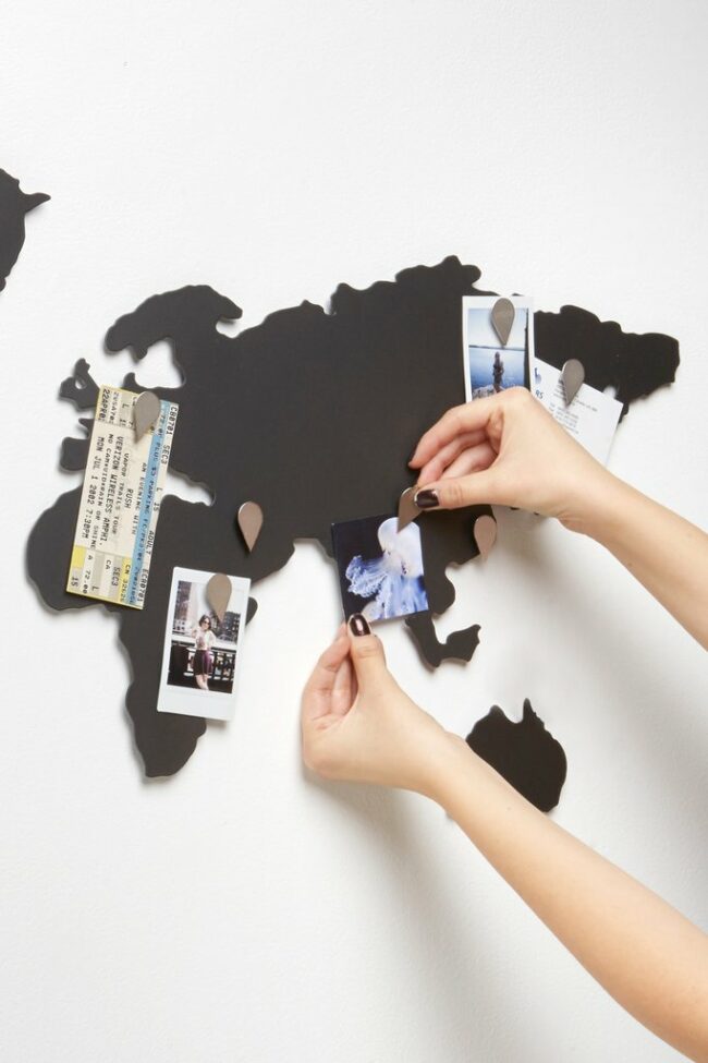 MAP WALL TRACK YOUR TRAVELS TITANIUM 52.07X33.02X2.54CM - Image 3