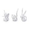 SET OF 3 ZOOLA RING HOLDER CHROME 2.75-4.4X2.5-4.4X7-7.6CM