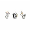 SET OF 3 ZOOLA RING HOLDER CHROME 2.75-4.4X2.5-4.4X7-7.6CM - Image 2