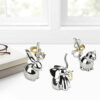 SET OF 3 ZOOLA RING HOLDER CHROME 2.75-4.4X2.5-4.4X7-7.6CM - Image 3