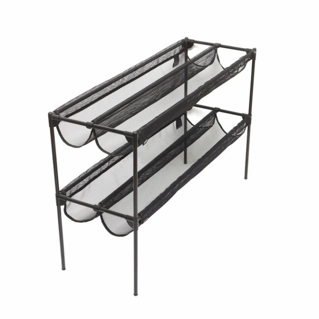 SHOE SLING SHOE RACK BLACK 92.08X32.39X58.29CM