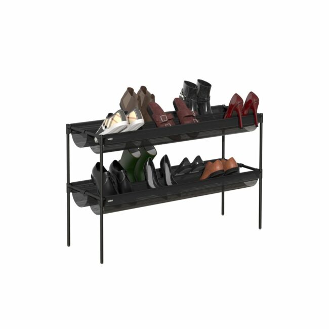 SHOE SLING SHOE RACK BLACK 92.08X32.39X58.29CM - Image 3
