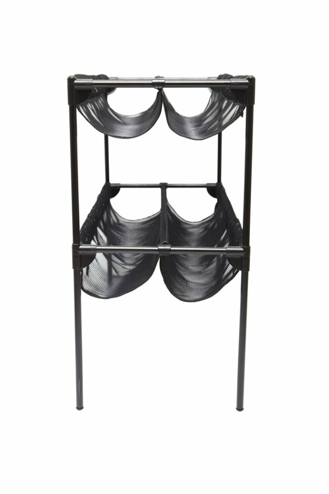 SHOE SLING SHOE RACK BLACK 92.08X32.39X58.29CM - Image 2