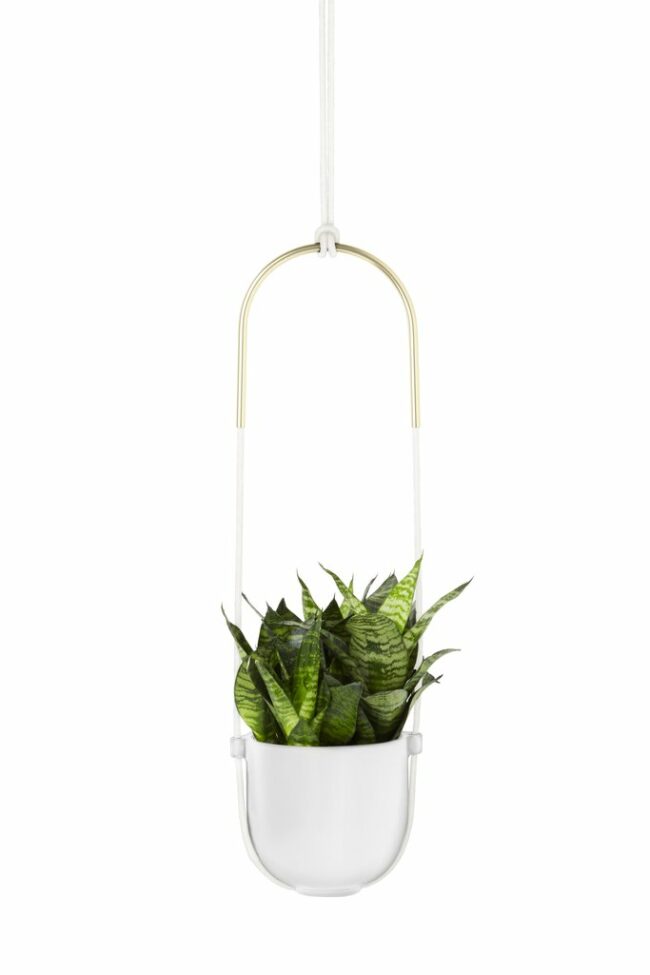 BOLO HANGING PLANTER WHITE 115.6X18.75X16.21CM - Image 2