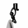 SET OF 2 BUDDY OVER THE DOOR CABINET HOOK SPACE SAVING BLACK 6.2X7.4X12.9CM - Image 2