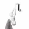 SET OF 2 BUDDY OVER THE DOOR CABINET HOOK SPACE SAVING WHITE 6.2X7.4X12.9CM - Image 2