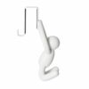 SET OF 2 BUDDY OVER THE DOOR CABINET HOOK SPACE SAVING WHITE 6.2X7.4X12.9CM - Image 3