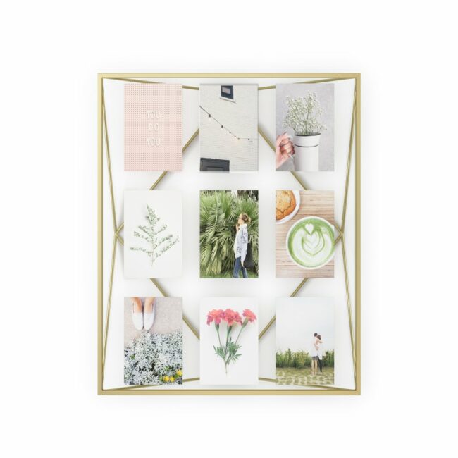 PRISMA PHOTO FRAME MAT BRASS 56.21X46.05X9.22CM