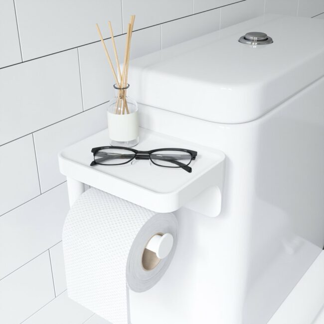 FLEX SURELOCK TOILET PAPER HOLDER WHITE 15.60X.10.49X8.61CM - Image 5