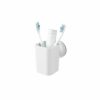 FLEX SURELOCK TOOTHBRUSH HOLDER WHITE 10.11X10.97X7.20CM