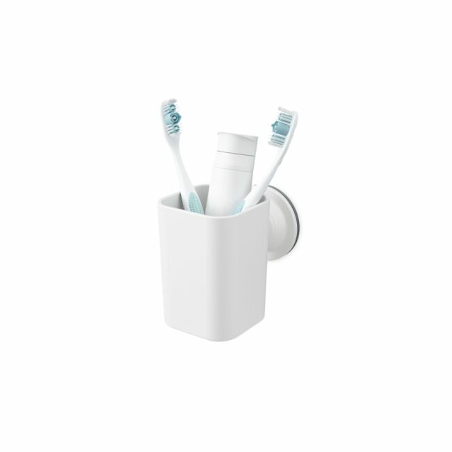 FLEX SURELOCK TOOTHBRUSH HOLDER WHITE 10.11X10.97X7.20CM