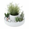 FOUNTAIN PLANTER WHITE D:25 X 12.7CM - Image 2