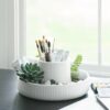 FOUNTAIN PLANTER WHITE D:25 X 12.7CM - Image 4