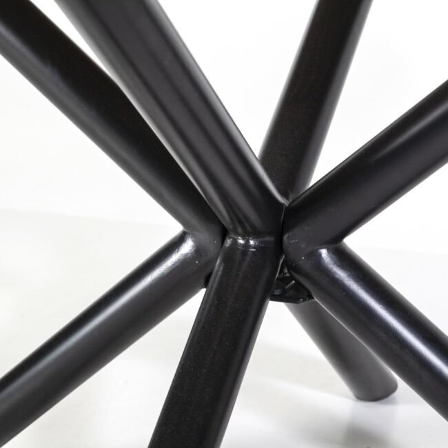 DINING ROUND TABLE MANGO & IRON 130X130X76CM - Image 3