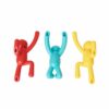 SET OF 3 BUDDY WALL HOOK RED/YELLOW/L.BLUE 25.4X19.05CM - Image 2