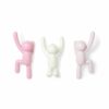 SET OF 3 BUDDY HOOK PINK DUAL 7,62 X 16,51 X 7,62CM