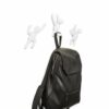 SET OF 3 BUDDY WALL HOOK WHITE 25.4X19.05CM - Image 3