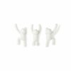 SET OF 3 BUDDY WALL HOOK WHITE 25.4X19.05CM - Image 2