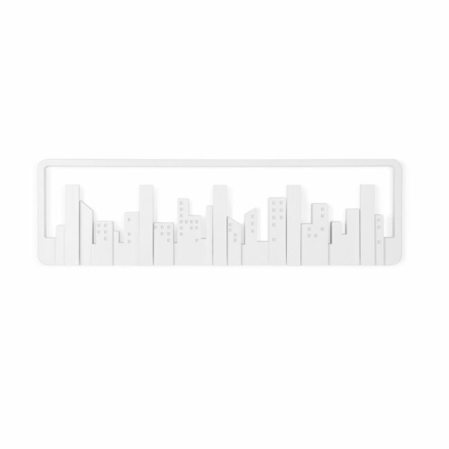 SKYLINE MULTI HOOK WHITE 49.86X14.94X2.87CM