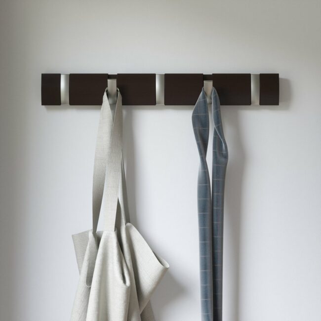 FLIP 5 WALL MOUNTED HOOKS 50.8X3.17X6.73CM