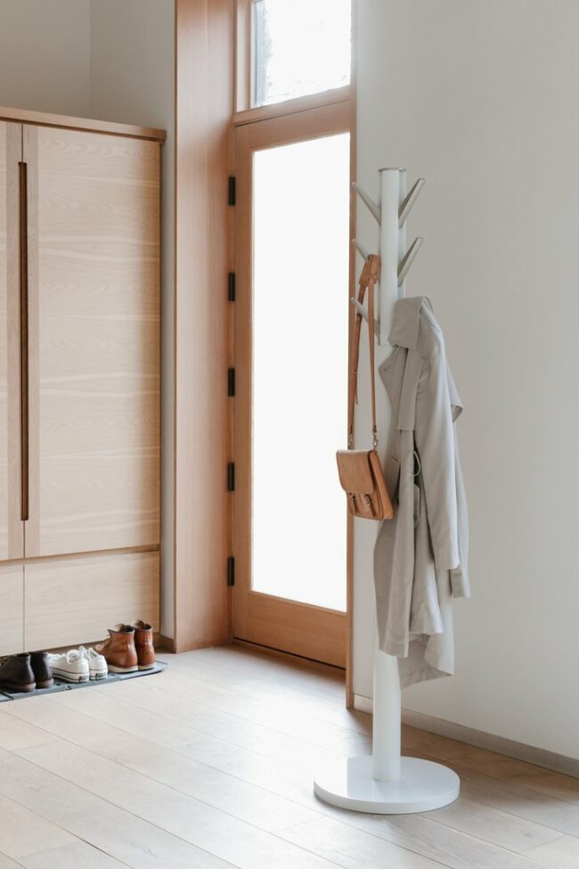 FLAPPER COAT RACK WHITE 39.4X1.69M - Image 2