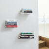 CONCEAL FLOATING BOOKSHELF SMALL SILVER 13X13X14CM - Image 2