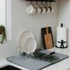 UDRY DRYING MAT DISH DRAINER CHARCOAL 60.96X3.81CMX45.72CM - Image 5