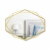 PRISMA MIRROR CLEAR BRASS 56.5X42.5X8.3CM