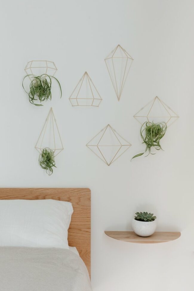 SET OF 6 PRISMA WALL DECOR MAT BRASS 3 SHAPES 25.4X22.55X10.8CM - Image 4