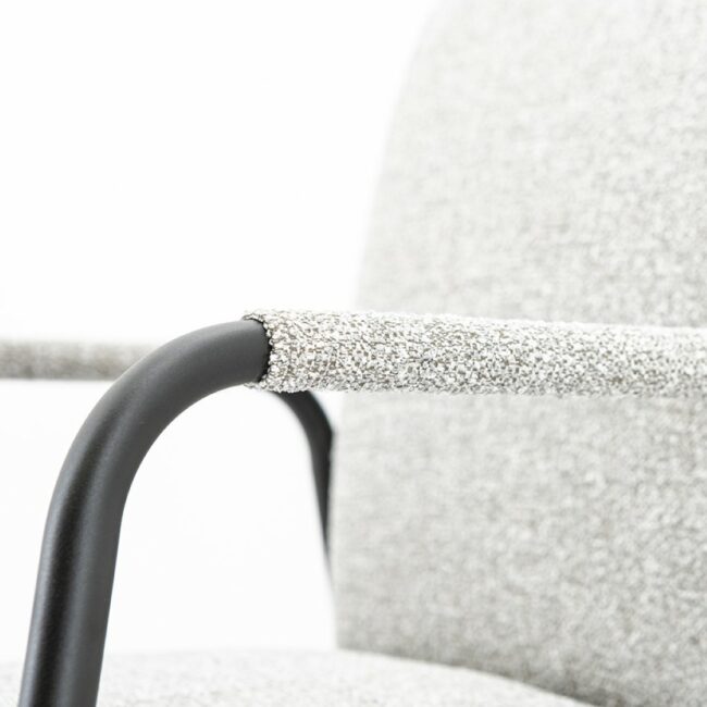 CHAIR MEGGY LIGHT GREY BAQUER 68X52X85CM - Image 4