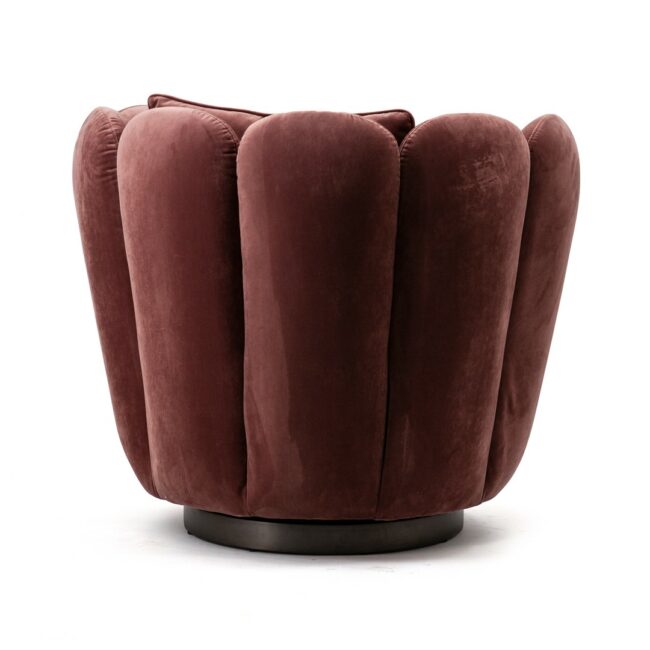 ARMCHAIR MARIA PINK VELVET 83X77X75CM - Image 3