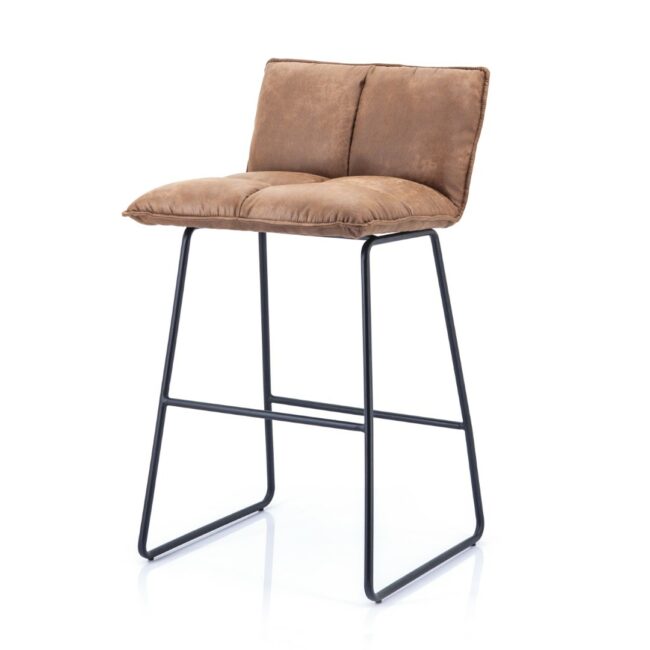 BARCHAIR RUBY COGNAC TOPPER 43x47x87CM