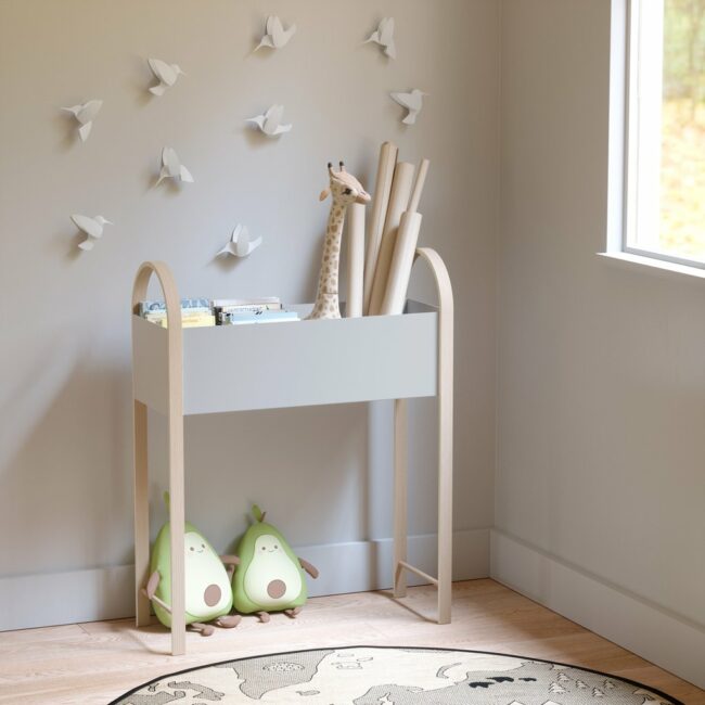 BELLWOOD STORAGE/PLANTER WHITE/NATURAL 29X89X72CM - Image 5