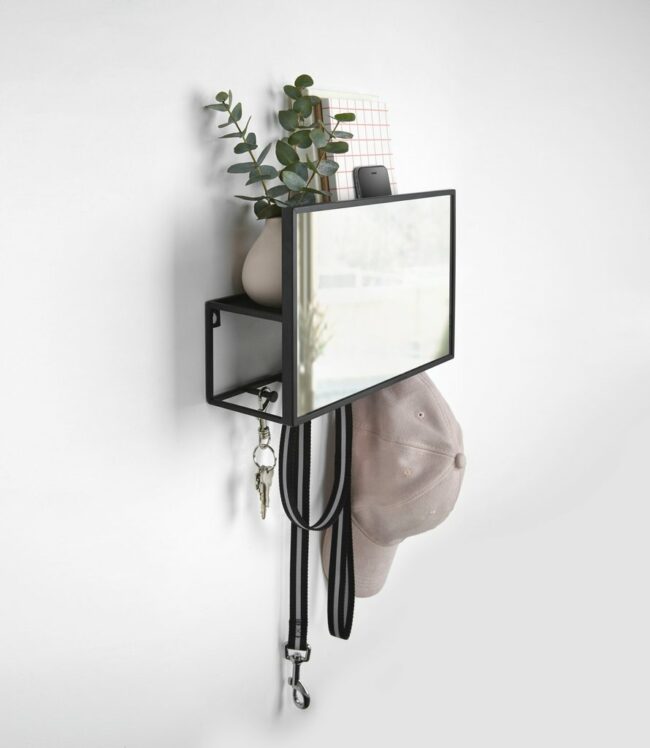 CUBIKO ENTRYWAY ORGANIZER BLACK 32X10.49X20.32CM - Image 2