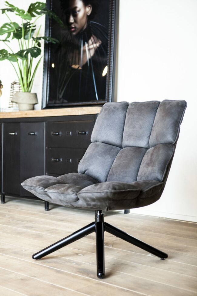 CHAIR DAAN ANTHRACITE TOUAREG 59Χ63Χ93CM - Image 2