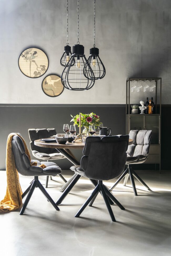 CHAIR DAAN ANTHRACITE TOUAREG 59Χ63Χ93CM - Image 3