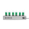 TABLE CLOCK CATHODE STEEL BASE WHITE/LED 28X7,5X11CM - Image 3