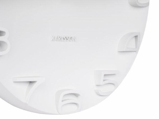 WALL CLOCK ON THE EDGE WHITE WHITE CHROME D:42CM - Image 4