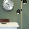 WALL CLOCK MULTIPLE TIME ALUMINIUM BRUSHED 50CM - Image 3